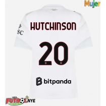 Camiseta AC Milan Omari Hutchinson #20 Visitante Equipación para mujer 2026-27 manga corta